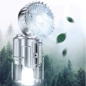 خرید چراغ کمپینگ و پنکه شارژی قابل حمل اسمایلینگ‌شارک