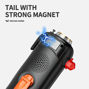 چراغ قوه شارژی و پاوربانک اسمایلینگ شارک