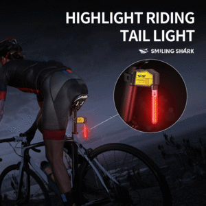 چراغ دوچرخه شارژی اسمایلینگ شارک
