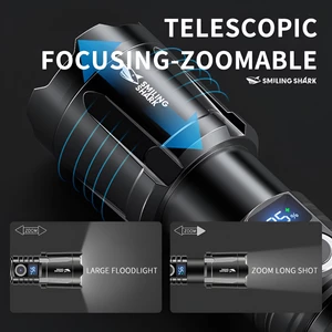 کیفیت چراغ قوه حرفه‌ای کمپینگ اسمایلینگ شارک