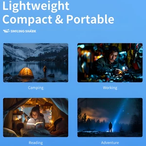 چراغ قوه حرفه‌ای کمپینگ اسمایلینگ شارک