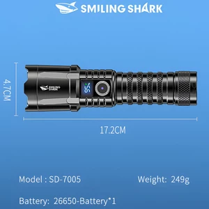 چراغ قوه حرفه‌ای کمپینگ اسمایلینگ شارک