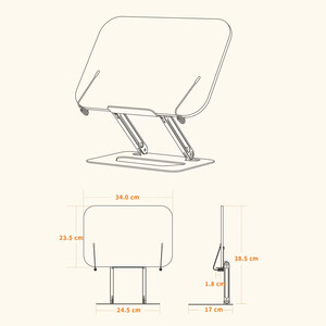 فروش پایه مطالعه چندمنظوره تاشو بونروی