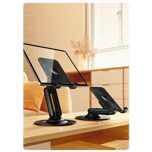 خرید هولدر گوشی موبایل و تبلت رومیزی فلزی تاشو با چرخش 360 درجه بونروی