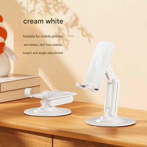 فروش هولدر گوشی موبایل و تبلت رومیزی فلزی تاشو با چرخش 360 درجه بونروی