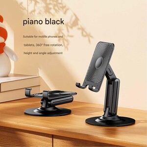 هولدر گوشی موبایل و تبلت رومیزی فلزی تاشو با چرخش 360 درجه بونروی