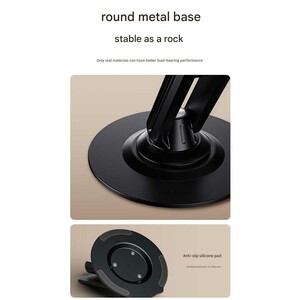 هولدر گوشی موبایل و تبلت رومیزی فلزی تاشو با چرخش 360 درجه بونروی
