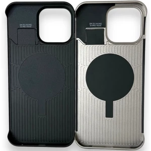 کاور مگ سیف آلومینیوم چرمی آیفون 15 پرو مکس