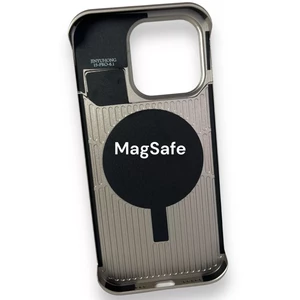 گارد مگ سیف آلومینیوم چرمی آیفون 15 پرو مکس