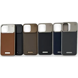 قاب مگ سیف آلومینیوم چرمی آیفون 15 پرو مکس