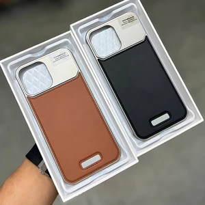 قاب مگ سیف آلومینیوم چرمی آیفون 16 پرو مکس