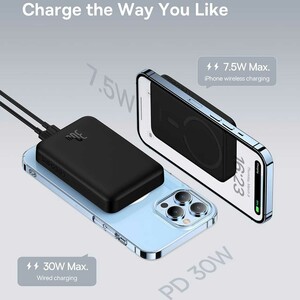 پاوربانک وایرلس 15 وات و تایپ سی 30 وات بیسوس