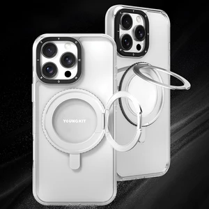 کاور کریستالی مگ سیف استند شو آیفون 16 پرو مکس یانگ کیت