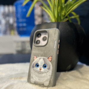 خرید قاب محافظ گوشی آیفون 15 طرح گربه ملوس نیمی