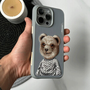 گارد محافظ گوشی آیفون 15 طرح خرس نیمی