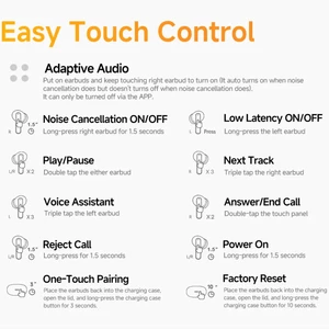 هندزفری بی سیم نویز کنسلینگ حذف نویز کیو سی وای