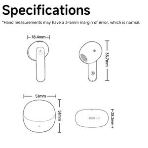 هندزفری بی سیم نویز کنسلینگ حذف نویز کیو سی وای
