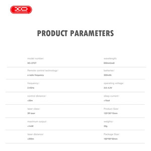 پوینتر پرزنتر لیزری شارژی ایکس او