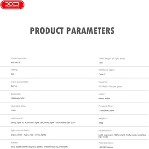 بهترین چراغ قوه اضطراری مسافرتی قابل شارژ ضد آب و لامپ ال ای دی ریسه رنگارنگ جمع شو ایکس او