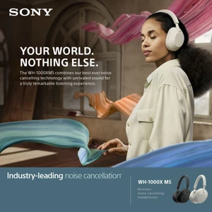 هدفون نویز کنسلینگ سونی حذف نویز بدون صدای محیط هدفون هدست بی سیم سونی