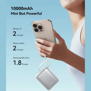 پاوربانک فست شارژ  تایپ سی و لایتنینگ 22.5 وات جویروم