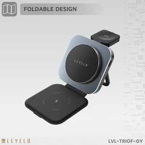 هولدر شارژر وایرلس مگ‌سیف گوشی، ایرپاد و ساعت هوشمند لِوِلو