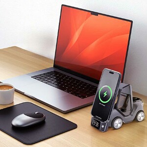 خرید شارژر وایرلس، استند، ساعت دیجیتال و چراغ خواب رومیزی 15 وات گرین لاین