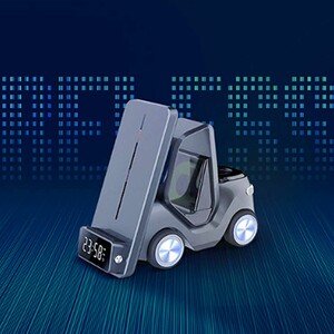 قیمت شارژر وایرلس، استند، ساعت دیجیتال و چراغ خواب رومیزی 15 وات گرین لاین