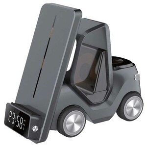 فروش شارژر وایرلس، استند، ساعت دیجیتال و چراغ خواب رومیزی 15 وات گرین لاین