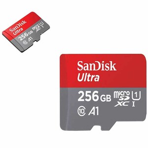 کارت حافظه میکرو‌اس‌دی 256 گیگابایت با سرعت بالا سن دیسک Ultra A1