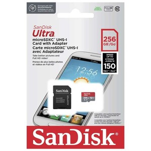 کارت حافظه میکرو‌اس‌دی 256 گیگابایت با سرعت بالا سن دیسک Ultra A1