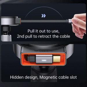 پایه شارژر وایرلس خودرو با قابلیت گردش360 درجه