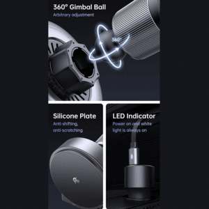 قیمت پایه شارژر وایرلس خودرو با قابلیت گردش360 درجه