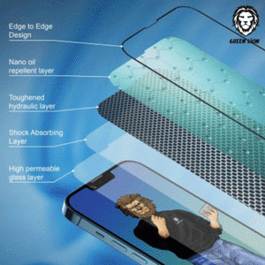 قیمت گلس گوشی آیفون 14 پلاس و آیفون 13 پرومکس گرین لاین