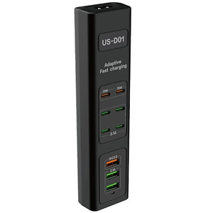 قیمت شارژر رومیزی 9 پورت 85 وات پورودو PD-FWCH031-BK