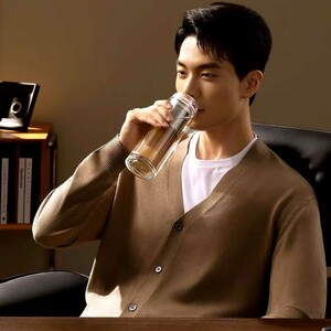 فروش فلاسک شیشه‌ای دو لایه مسافرتی 400 میلی‌لیتری میجیا شیائومی