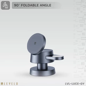 هولدر شارژر وایرلس مگ سیف چهار کاره لِوِلو با قابلیت هولدر رومیزی و چراغ خواب