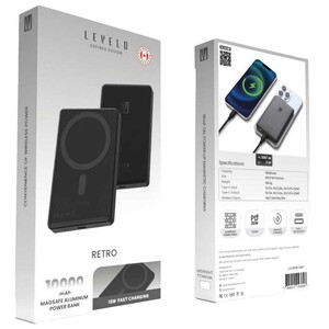 پاوربانک وایرلس 15 وات و تایپ سی 20 وات لِوِلو