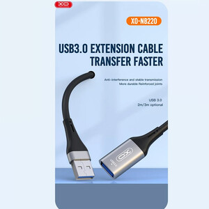 خرید کابل تبدیل یو اس بی به یو اس بی 3.0 ایکس او به طول 2 متر