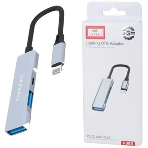 خرید هاب مبدل او تی جی آیفونی لایتنینگ سه پورت ارلدام