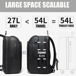 بهترین کوله پشتی مسافرتی لپ تاپ 15.6 اینچ یو اس بی دار 54 لیتر بنج