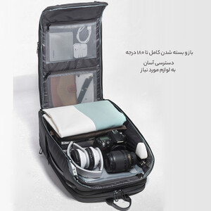 بهترین کوله پشتی مسافرتی لپ تاپ 15.6 اینچ یو اس بی دار 54 لیتر بنج