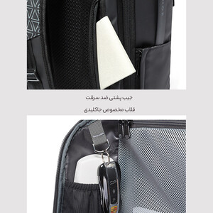 قیمت کوله پشتی مسافرتی لپ تاپ 15.6 اینچ یو اس بی دار 54 لیتر بنج
