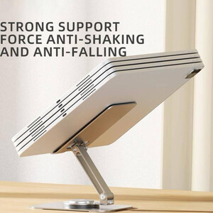 خرید پایه نگهدارنده تبلت تاشو چرخشی 360 درجه راک