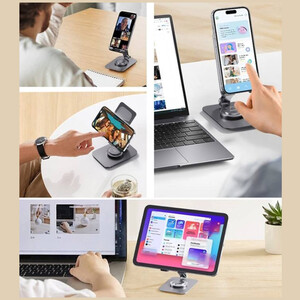 قیمت پایه نگهدارنده تبلت تاشو چرخشی 360 درجه راک