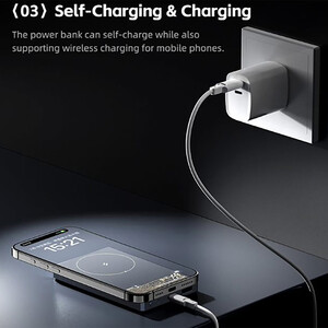 بهترین پاوربانک مغناطیسی  10000  با طراحی رترو به همراه رادیو راک