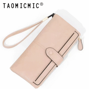 کیف پول صورتی زنانه تاشو تائومیک میک