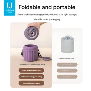 بالش دور گردنی مسافرتی تاشو با کیف حمل جوردن و جودی شیائومی