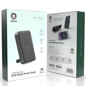 خرید پاوربانک وایرلس 15 وات و تایپ سی 10000 گرین لاین