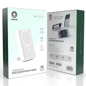 پاوربانک وایرلس 15 وات و تایپ سی 10000 گرین لاین